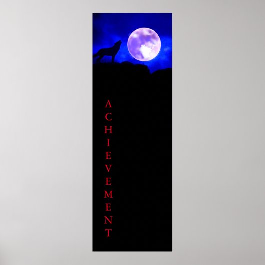 Affiche panoramique Wolf & Moon (Devant)