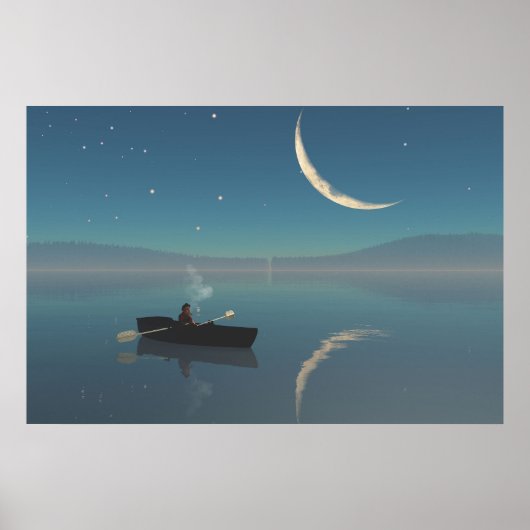 Affiche papier 30" x 24" avec image "paisible" (Devant)