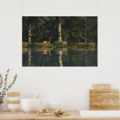 Affiche papier 30" x 24" avec l'image "Effrayée" (Cuisine)