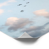 Affiche papier de coucher de soleil de pélican (se (Coin)
