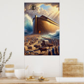 Affiche papier suspendue de l'Arche de Noé (Cuisine)