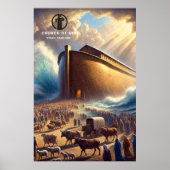 Affiche papier suspendue de l'Arche de Noé (Devant)