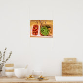 Affiche papier valeur manger sain (matte) (Cuisine)