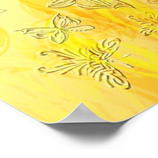 Affiche papillon (Coin)