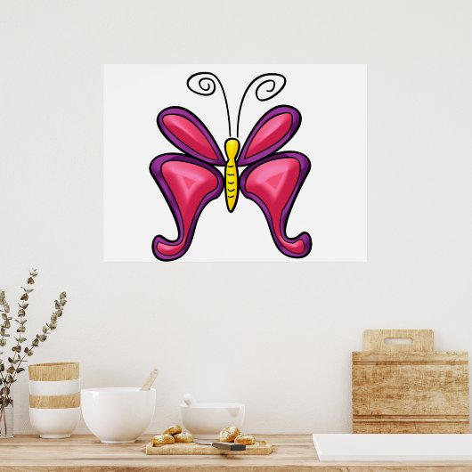 Affiche papillon (Cuisine)