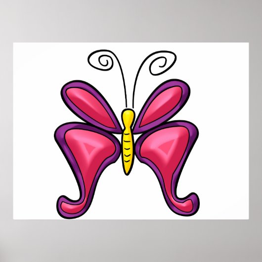 Affiche papillon (Devant)