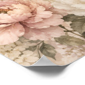 Affiche papillon et fleurs à l'aquarelle (Coin)