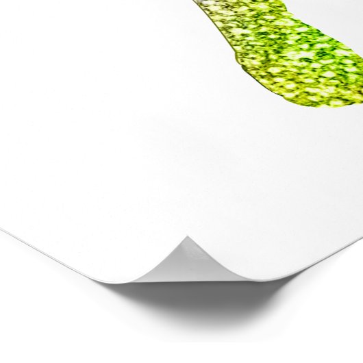 Affiche papillon pailleté (Coin)