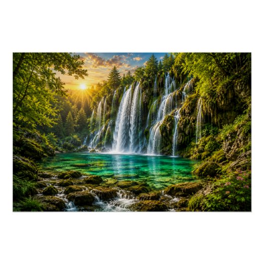 Affiche Paradis de la Cascade d'Émeraude (Devant)