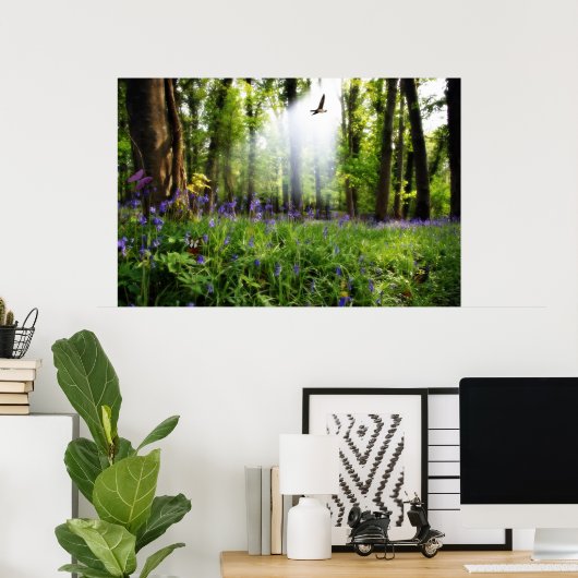 affiche paradis trouvé (Bureau à domicile)