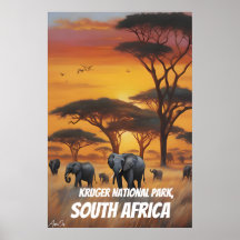 Affiche | Parc national de Kruger | Art