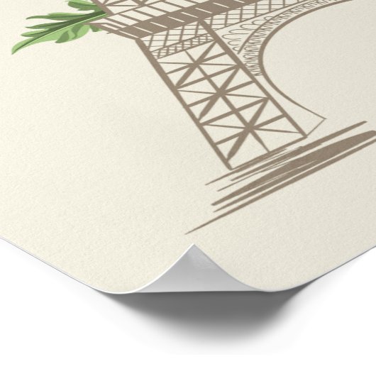 Affiche Paris France (Coin)