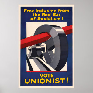 Affiche Parti conservateur britannique Free Indust