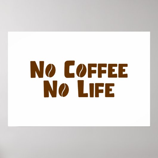 Affiche Pas de café Pas de vie (Devant)