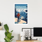 Affiche Pas de la Casa Grandvalira Ski Impression (Bureau à domicile)