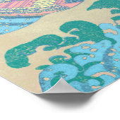 Affiche pastel de la Grande Vague (Coin)