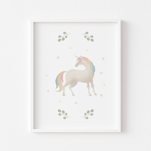 Affiche Pastel Unicorn