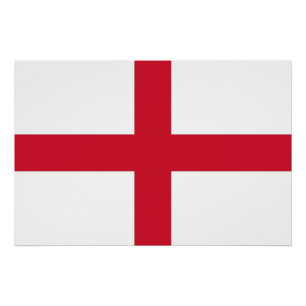 Affiche patriotique avec Drapeau d'Angleterre