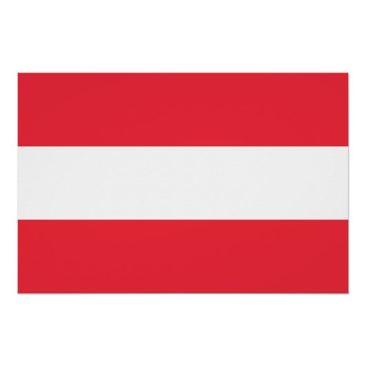 Affiche patriotique avec Drapeau d'Autriche (Devant)