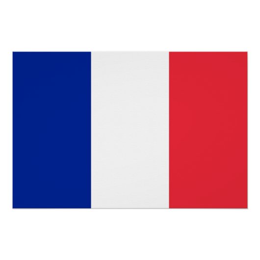 Affiche patriotique avec Drapeau de France (Devant)