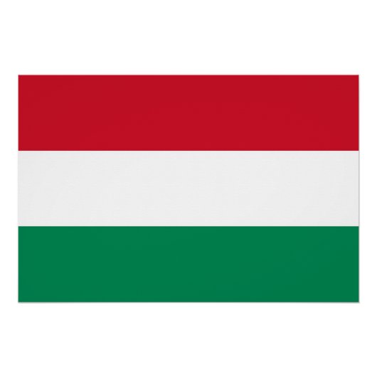 Affiche patriotique avec Drapeau de Hongrie (Devant)