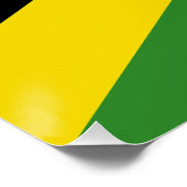 Affiche patriotique avec Drapeau de Jamaïque (Coin)