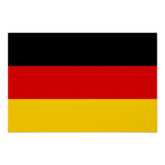 Affiche patriotique avec Drapeau de l'Allemagne (Devant)