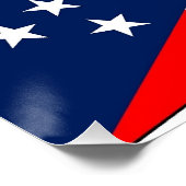 Affiche patriotique avec drapeau de l'Ohio (Coin)