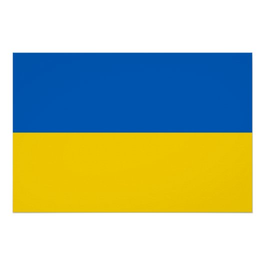 Affiche patriotique avec drapeau de l'Ukraine (Devant)