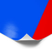 Affiche patriotique avec Drapeau de Porto Rico (Coin)