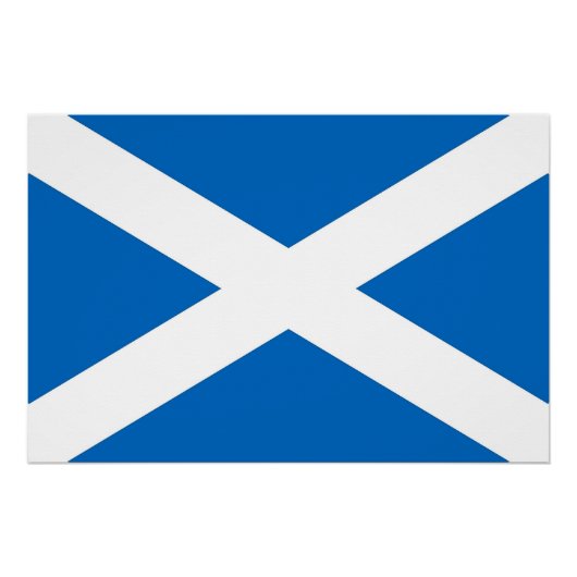 Affiche patriotique avec Drapeau d'Ecosse (Devant)
