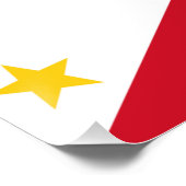 Affiche patriotique avec drapeau des Philippines (Coin)