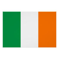 Affiche patriotique avec Drapeau d'Irlande