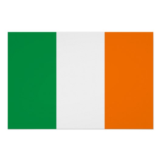 Affiche patriotique avec Drapeau d'Irlande (Devant)