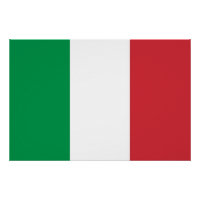 Affiche patriotique avec Drapeau d'Italie