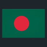 Affiche patriotique avec drapeau du Bangladesh<br><div class="desc">Montrez votre fierté nationale dans un style audacieux et dynamique avec cette affiche patriotique avec le drapeau du Bangladesh ! Cette affiche accrocheuse montre le design frappant du drapeau du Bangladesh, avec son cercle rouge puissant centré sur un arrière - plan vert profond—symbolisant le soleil levant et le paysage luxuriant...</div>