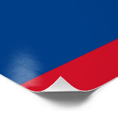 Affiche patriotique avec Drapeau du Belize (Coin)