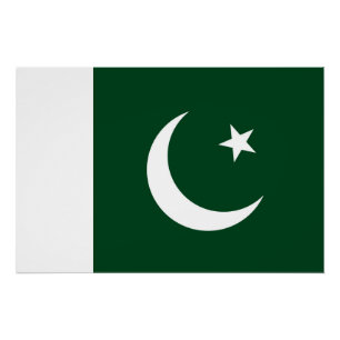 Affiche patriotique avec drapeau du Pakistan