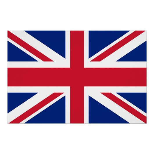 Affiche patriotique avec drapeau du Royaume-Uni (Devant)