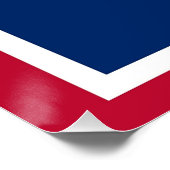 Affiche patriotique avec Drapeau du Wyoming (Coin)