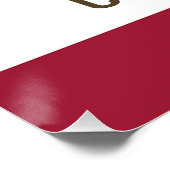 Affiche patriotique murale avec Drapeau de Califor (Coin)