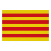 Affiche patriotique murale avec Drapeau de Catalog (Devant)