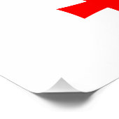 Affiche patriotique murale avec Drapeau de Géorgie (Coin)