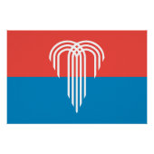 Affiche patriotique murale avec Drapeau de Kansas  (Devant)