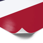 Affiche patriotique murale avec drapeau de la Thaï (Coin)