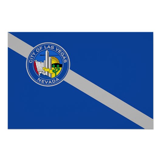 Affiche patriotique murale avec drapeau de Las Veg (Devant)