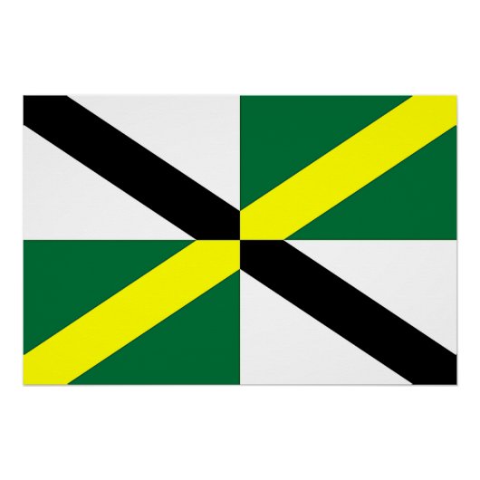 Affiche patriotique murale avec Drapeau de Montere (Devant)