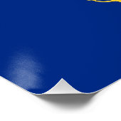 Affiche patriotique murale avec drapeau du Dakota  (Coin)