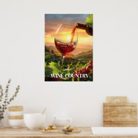 Affiche Pays Vin