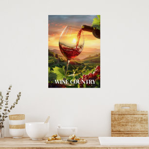 Affiche Pays Vin